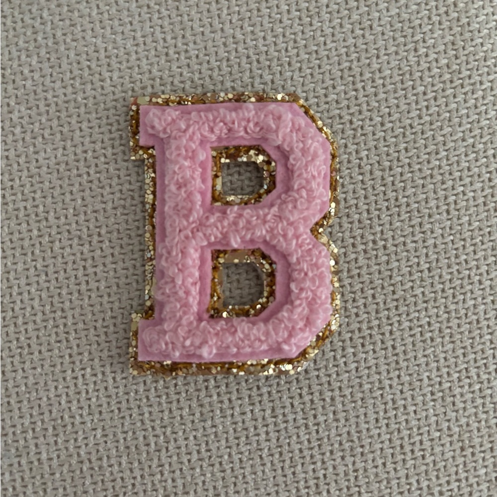 Stoney Clover Lane Flamingo Varsity Letter Patch “B”